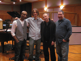 With Eric McPherson, Jon Davis, Calo DeRosa at Bennett Studios